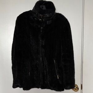 Zara Black fur  Teddy Jacket